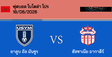 วิเคราะห์บอล โมร็อกโก โบโตล่า โปร 2026 ยาคูบ เอล มันซูร์ VS ฮัสซาเนียร์
