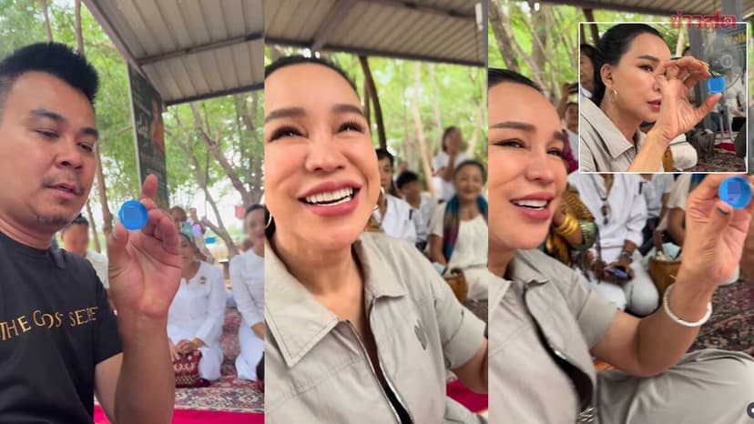 ส้มเช้ง บวงสรวงพ่อปู่ศรีสุทโธ หยิบเลขเด็ด ตกใจเมื่อวานก็เลขนี้ แฟนๆบอกหวยลาวก็มา