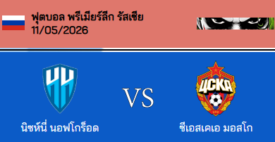 วิเคราะห์บอล รัสเซีย พรีเมียร์ลีก 2025-26 เอฟเค นิจนี่ VS ซีเอสเคเอ มอสโก